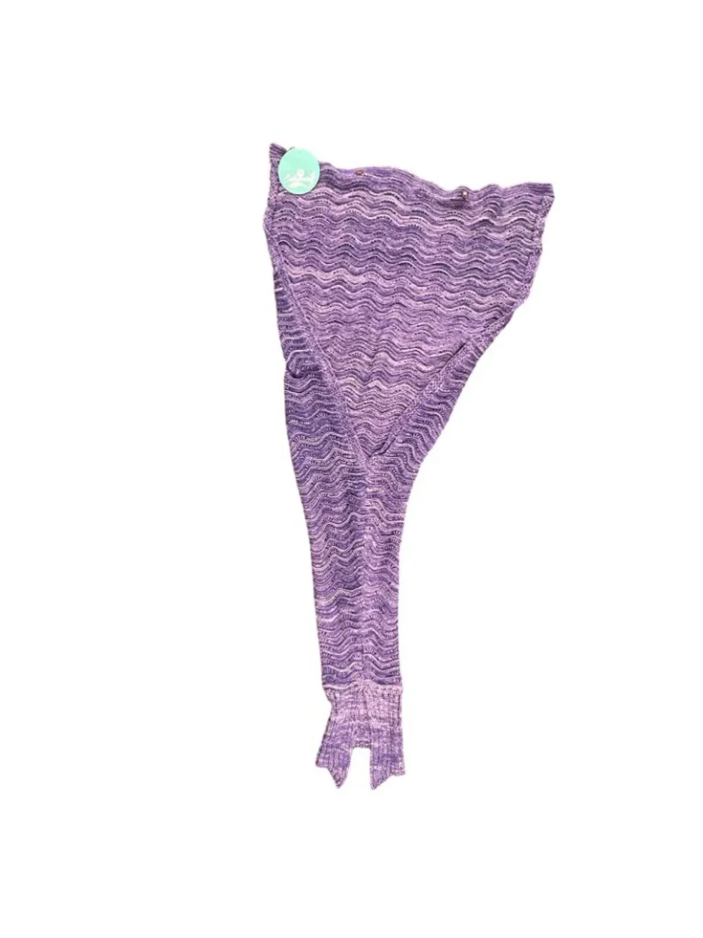 Catalonia Adults Mermaid Tail Knitted Blanket Purple Women's Button 35